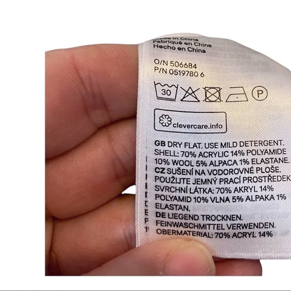 H&M oversized sea foam green long sleeve acrylic/alpaca wool sweater size xs EUC - Picture 1 of 6